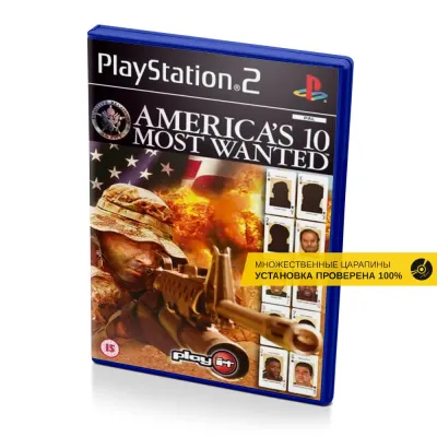 Americas 10 Most Wanted (PS2, б/у, множ.царап., устанавливается на 100%)