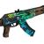 Деревянный автомат Калашникова АК-47 Огненый Змей (резинкострел) Mod.2 EcoToys