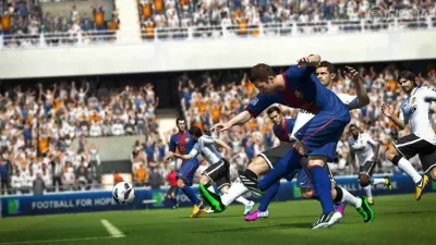 FIFA 14 (Обложка с Месси) (Xbox 360, б/у, рус., множ.царап., устанавливается на 100%)