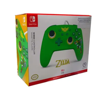 Геймпад проводной PowerA The Legend of Zelda Wired для Nintendo Switch (Green)