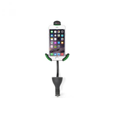 Автомобильный держатель для смартфона с двумя USB CROWN CMDC-IP5-032 Black