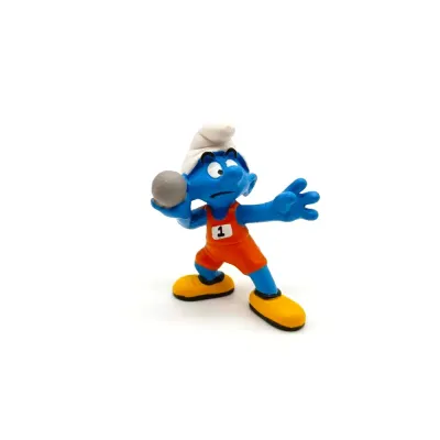 Фигурка Schleich Смурфик толкатель ядра 20742