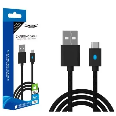 Кабель для зарядки геймпада Dualsense (PS5) Type-C 3м DOBE (TY-0803)