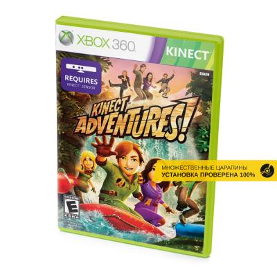 Kinect Adventures (Xbox 360, б/у, рус., множ.царап., устанавливается на 100%)