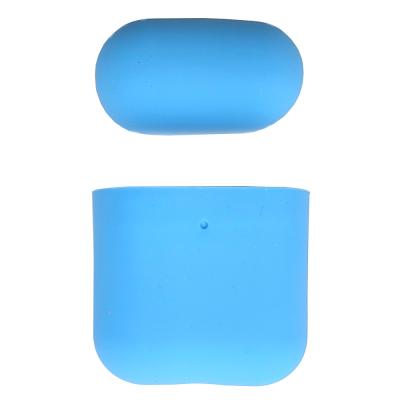 Чехол для Apple AirPods 2 силиконовый с вырезом (серо-голубой) цвет №04