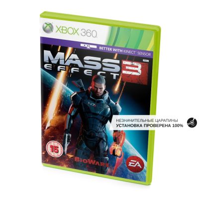 Mass Effect 3 (Xbox 360/One/Series, б/у, рус., незнач.царап., устанавливается на 100%)