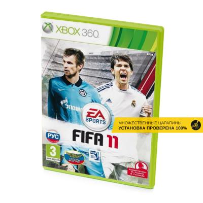 FIFA 11 (Xbox 360, б/у, множ.царап. устанавливается на 100%)