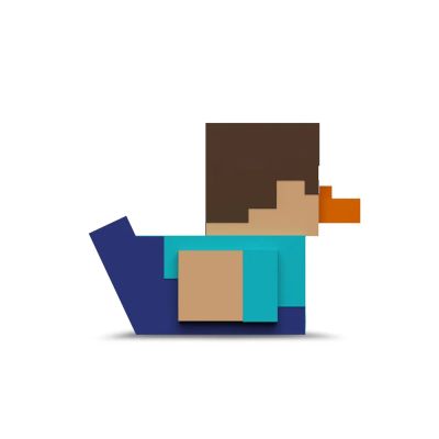 Фигурка Утка TUBBZ Minecraft Steve (Box)