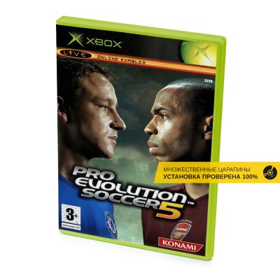 Pro Evolution Soccer 5 (Xbox/Xbox 360, б/у, множ.царап., устанавливается на 100%)