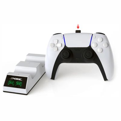 Зарядная станция для 2-х геймпадов Playstation DualSense DOBE (TP5-0508B) (PS5)