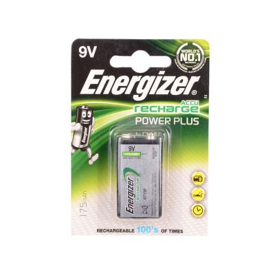 Аккумулятор Ni-Mh 175 мА·ч Energizer Accu Recharge Power Plus 9V Крона (HR22) без гарантии