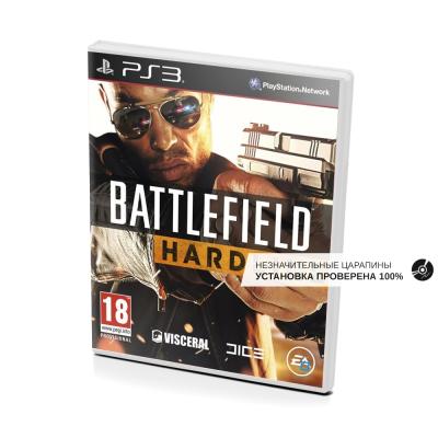 Battlefield Hardline (PS3, б/у, рус., незнач.царап, устанавливается 100%)