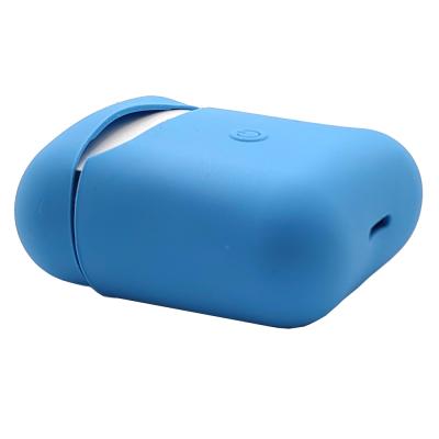 Чехол для Apple AirPods 2 силиконовый с вырезом (серо-голубой) цвет №04