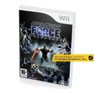 Star Wars The Force Unleashed (Wii б/у, множ.царап., устанавливается на 100%) (регион PAL)