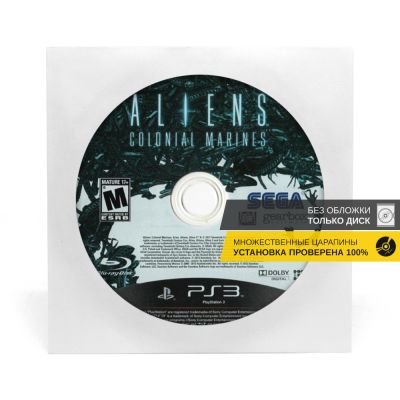 Aliens Colonial Marines (PS3, б/у, рус. без обложки, множ.царап., устанавливается на 100%)
