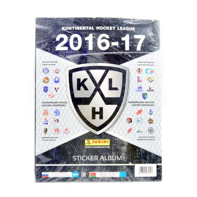 Альбом для наклеек КХЛ, сезон 2016-17 (15 наклеек в комплекте) Panini