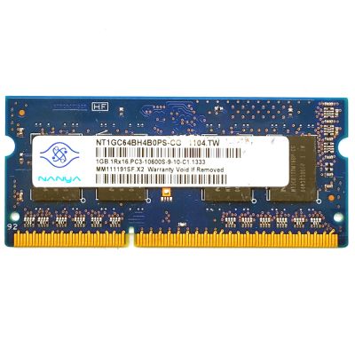 Оперативная память SODIMM DDR3 1 GB 1Rx16 PC3-10600S-9-10-C1 (б/у)
