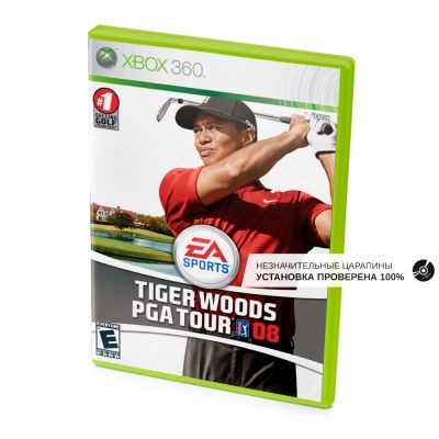 Tiger Woods PGA Tour 08 (Xbox 360, б/у, незнач.царап., устанавливается на 100%)