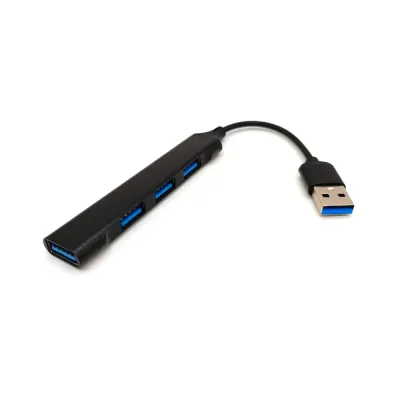 Разветвитель USB (Hub) QC07, 4 порта USB 2.0 (черный)