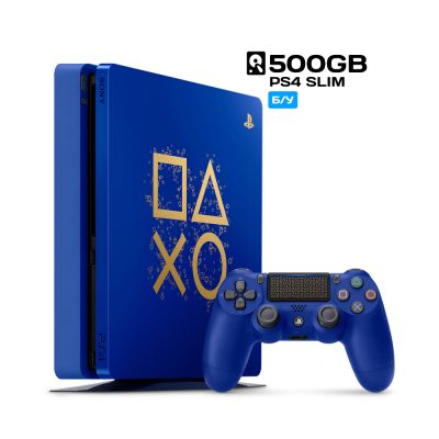 SONY Playstation 4 Slim (PS4) 500 Gb Days of Play Limited Edition (Blue) (б/у)