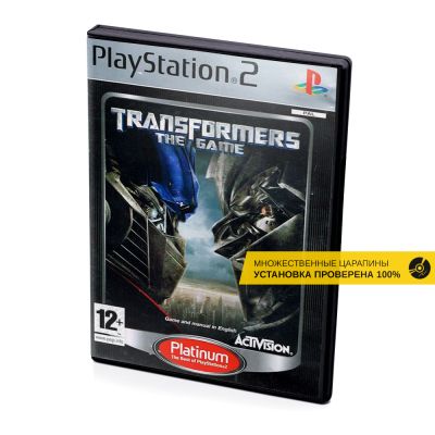 Transformers The Game Platinum (PS2, б/у, множ.царап., устанавливается на 100%)