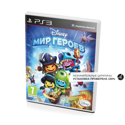 Disney Мир Героев (PS3, б/у, рус. незнач.царап. устанавливается на 100%)