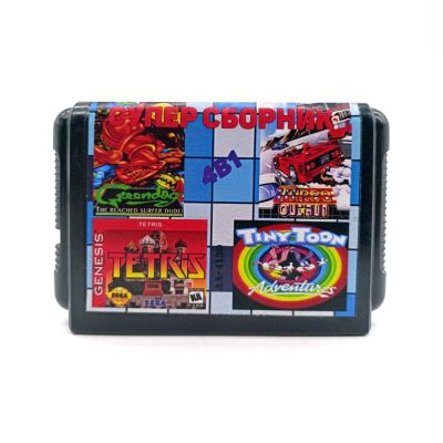 Картридж 16-bit 4 в 1 TETRIS/GREEN DOG/TINY TOON/TURBO OUTRUN (AA-4130) (RU)