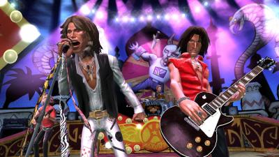 Guitar Hero: Aerosmith Guitar Bundle (Игра + Беспроводная гитара) (Wii, б/у)