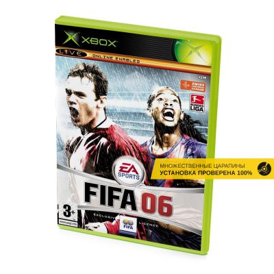 FIFA 06 (Xbox/Xbox 360, б/у, множ.царап., устанавливается на 100%)