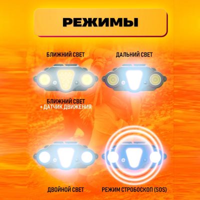 Налобный фонарь аккумуляторный SQ-872B