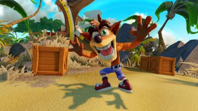 Crash Team Racing Nitro-Fueled (Nintendo Switch, б/у) в мини боксе