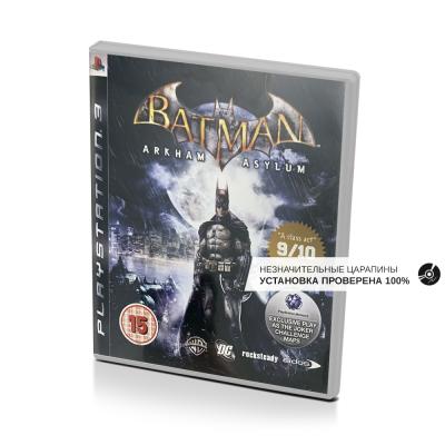 Batman Arkham Asylum (PS3, б/у, незнач.царап., устанавливается на 100%)