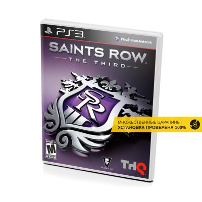 Saints Row The Third (PS3, б/у, рус., множ. царап., устанавливается на 100%)
