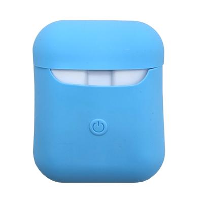 Чехол для Apple AirPods 2 силиконовый с вырезом (голубой) цвет №3
