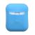 Чехол для Apple AirPods 2 силиконовый с вырезом (голубой) цвет №3 Чехол для Apple AirPods 2 силиконовый с вырезом (голубой) цвет №3
