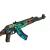 Деревянный автомат Калашникова АК-47 Огненый Змей (резинкострел) Mod.2 EcoToys