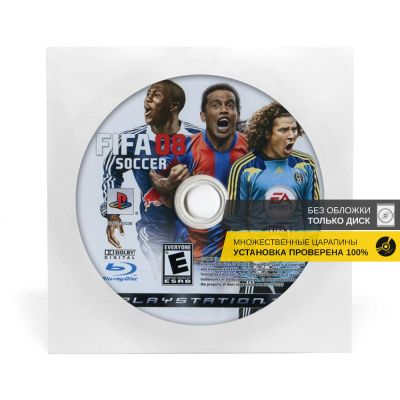 FIFA 08 Soccer (PS3, б/у, без обложки, множ.царап., устанавливается на 100%)