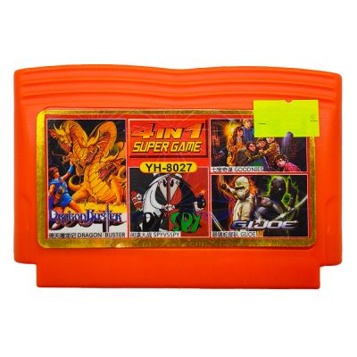 Картридж 8-bit 4 в 1 DRAGON BUSTER|SPY VS SPY|GI JOE|GOODNIES (YH-8027)