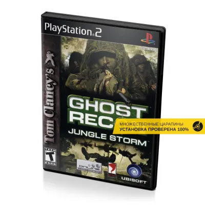 Tom Clancys Ghost Recon Jungle Storm (PS2, б/у, множ.царап., устанавливается на 100%) NTSC-U/C