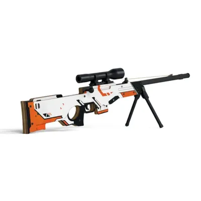 Деревянная снайперская винтовка АВП Азимов (резинкострел) Mod.2 EcoToys