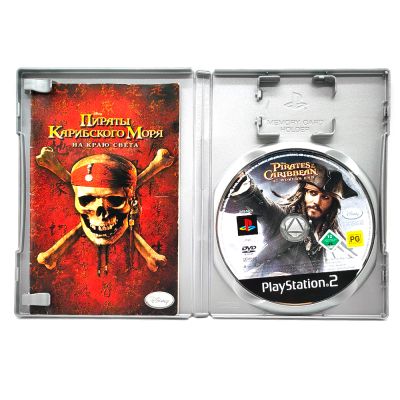 Pirates of the Caribbean - At Worlds End (PS2, б/у, без обложки)