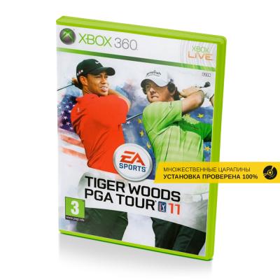 Tiger Woods PGA Tour 11 (Xbox 360, б/у, множ.царап., устанавливается на 100%)