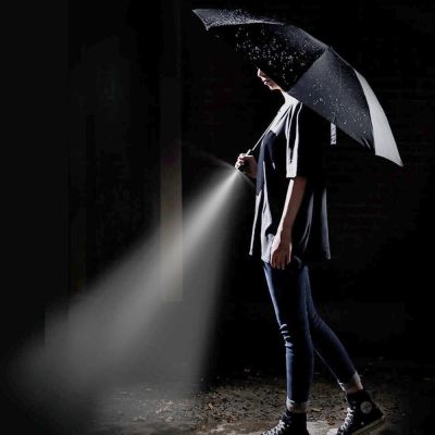 Зонт 90 Points Automatic Umbrella with LED Flashlight (Gray)