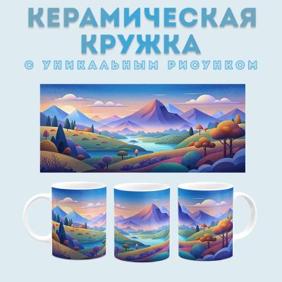 Кружка с принтом Пейзаж (3) Amazingame