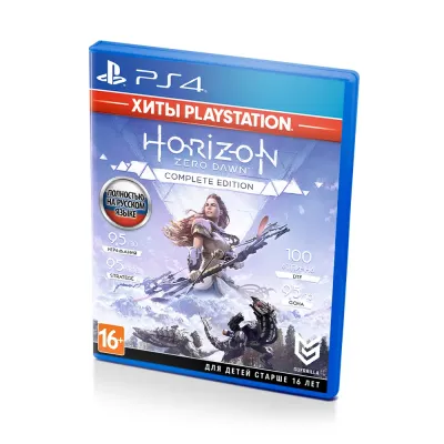 Horizon Zero Dawn Complete Edition Хиты Playstation (PS4/PS5, б/у, рус.) русская обложка