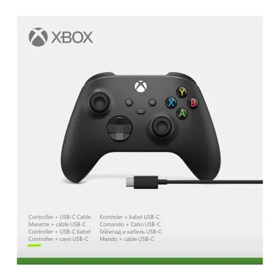 Геймпад Microsoft Xbox Series (черный) + USB-C кабель