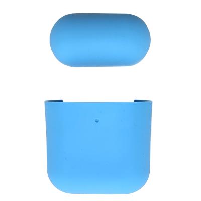 Чехол для Apple AirPods 2 силиконовый с вырезом (голубой) цвет №3