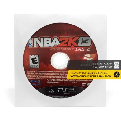 NBA 2k13 (PS3, б/у, без обложки, множ.царап., устанавливается на 100%)
