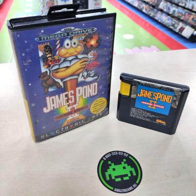 Картридж James Pond II Codename Robocod (б/у) в боксе с инструкцией