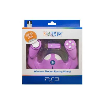 Руль для PS3 KidzPlay беспроводной розовый (KP807P)